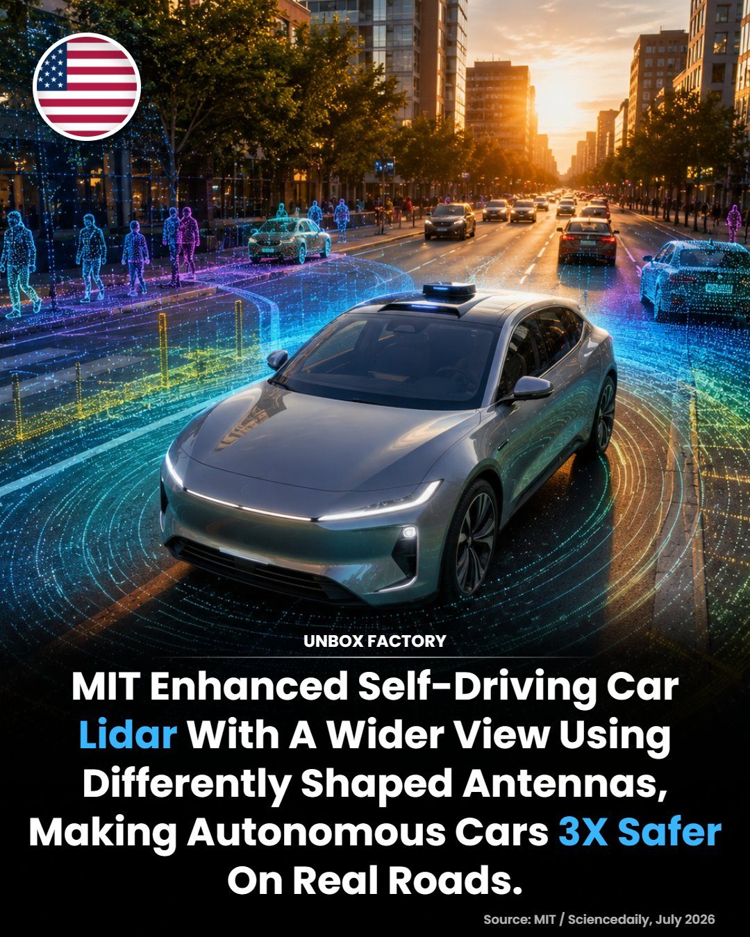 MIT's New LiDAR Breakthrough Makes Self-Driving Cars 3X Safer