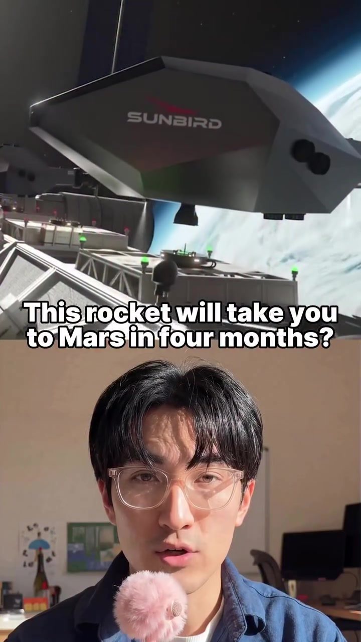 Sunbird Rocket Cuts Mars Trip to Just Four Months