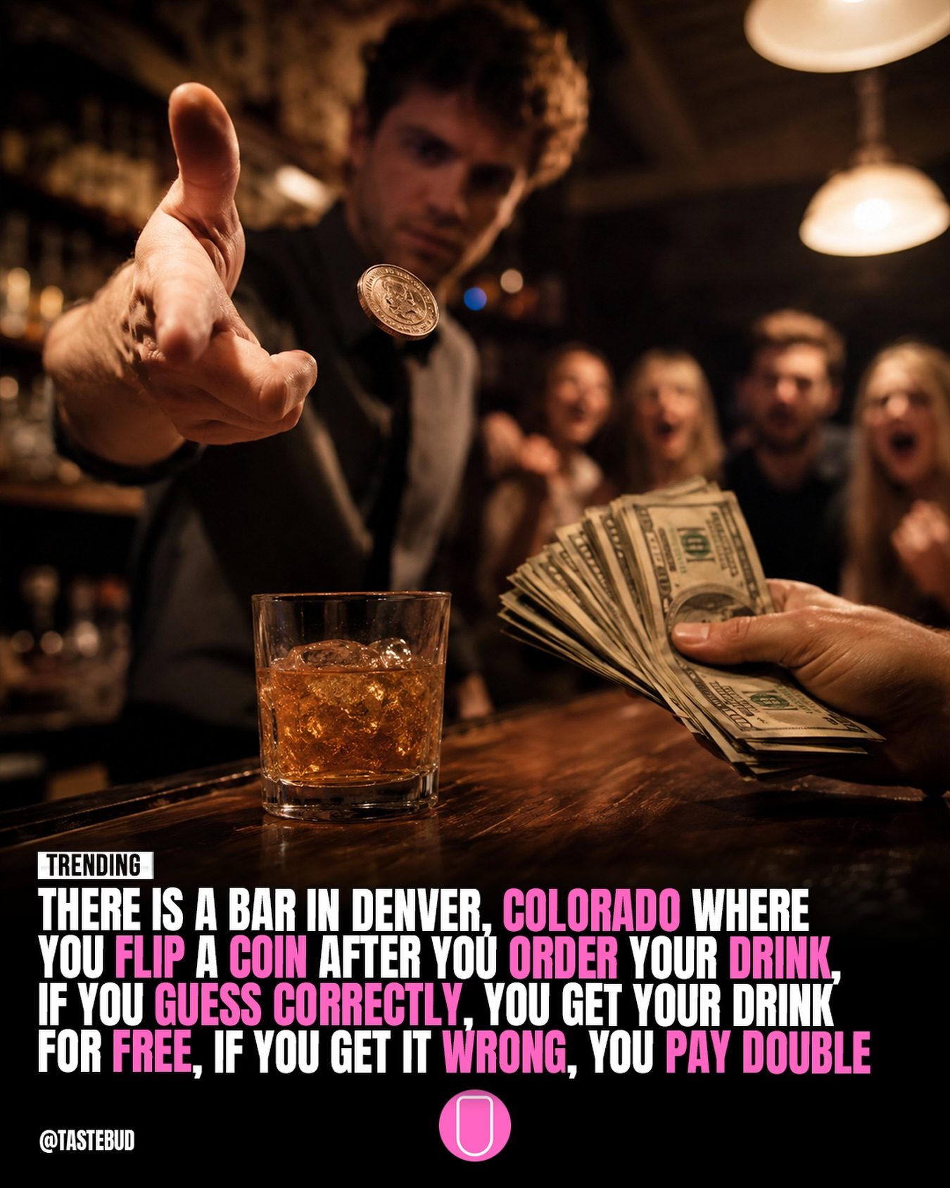 Denver Bar's Coin Flip Drink Deal: Free or Double?