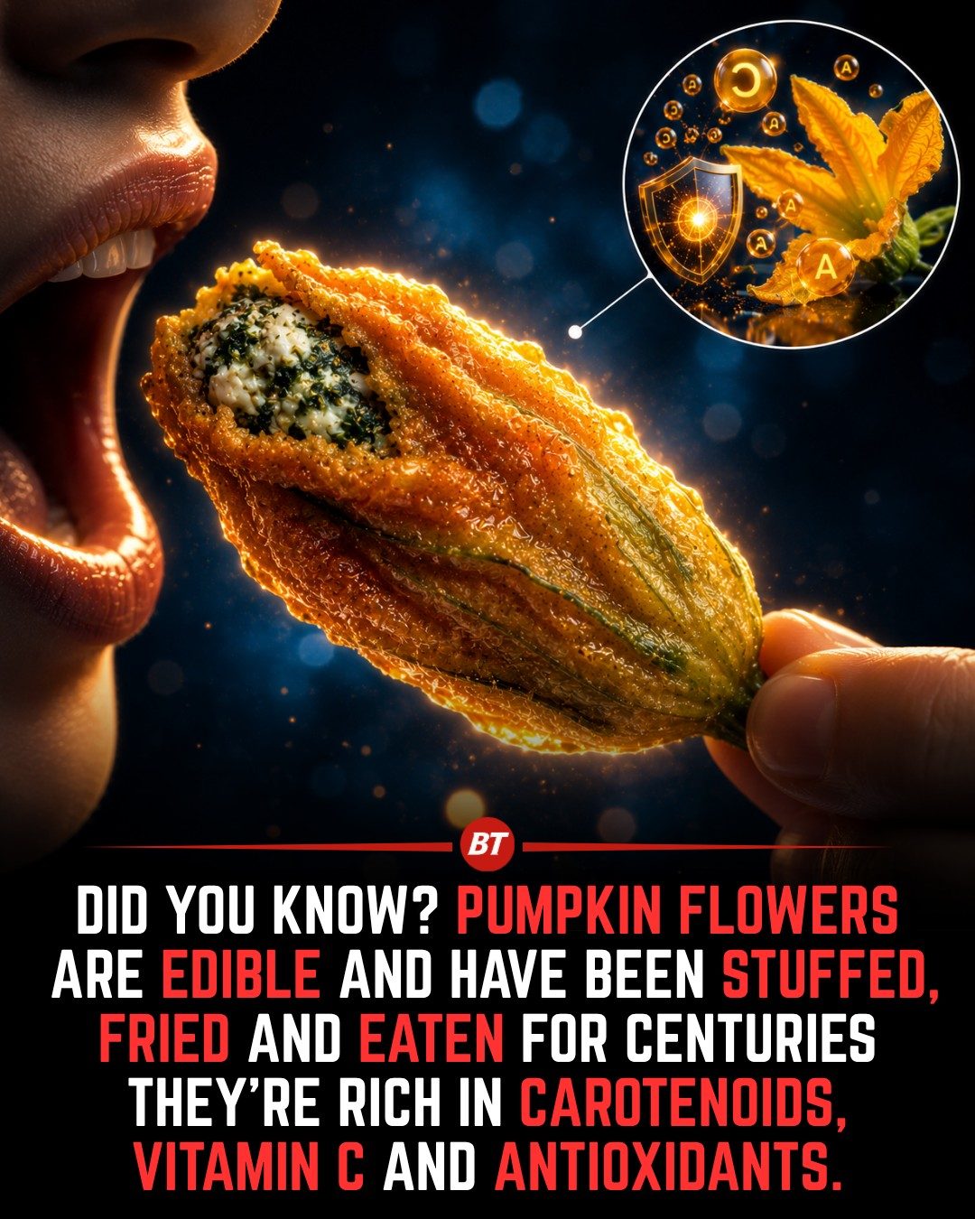 Fried Pumpkin Flowers: A Nutritious Delight for Your Meals