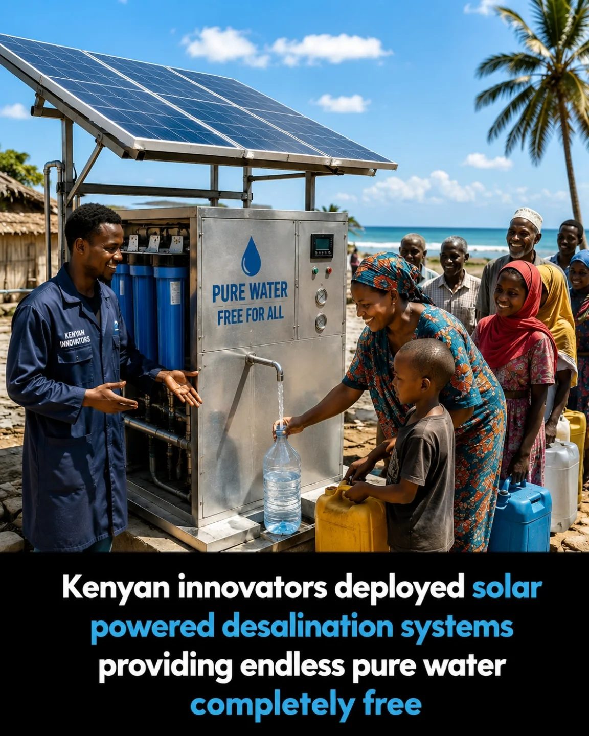 Kenyan Innovators Provide Free Water with Solar Desalination