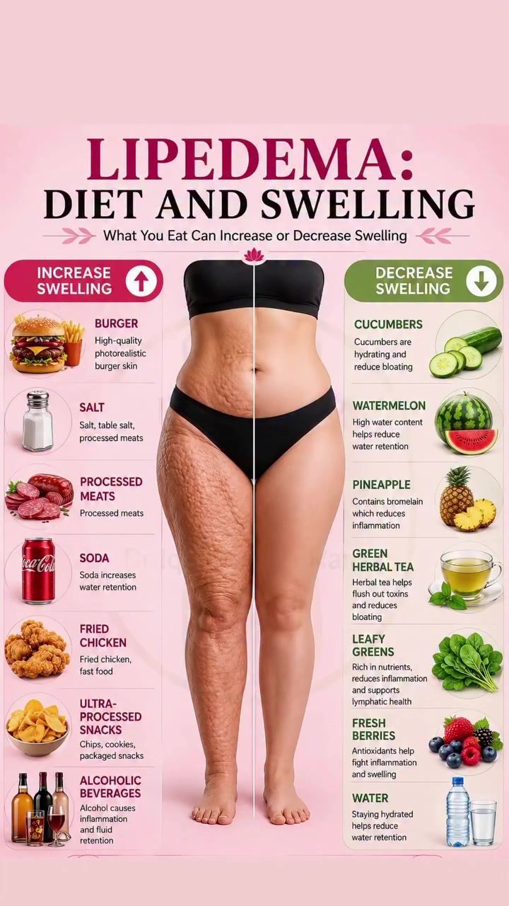 ### Foods to Eat and Avoid for Managing Lipedema Swelling