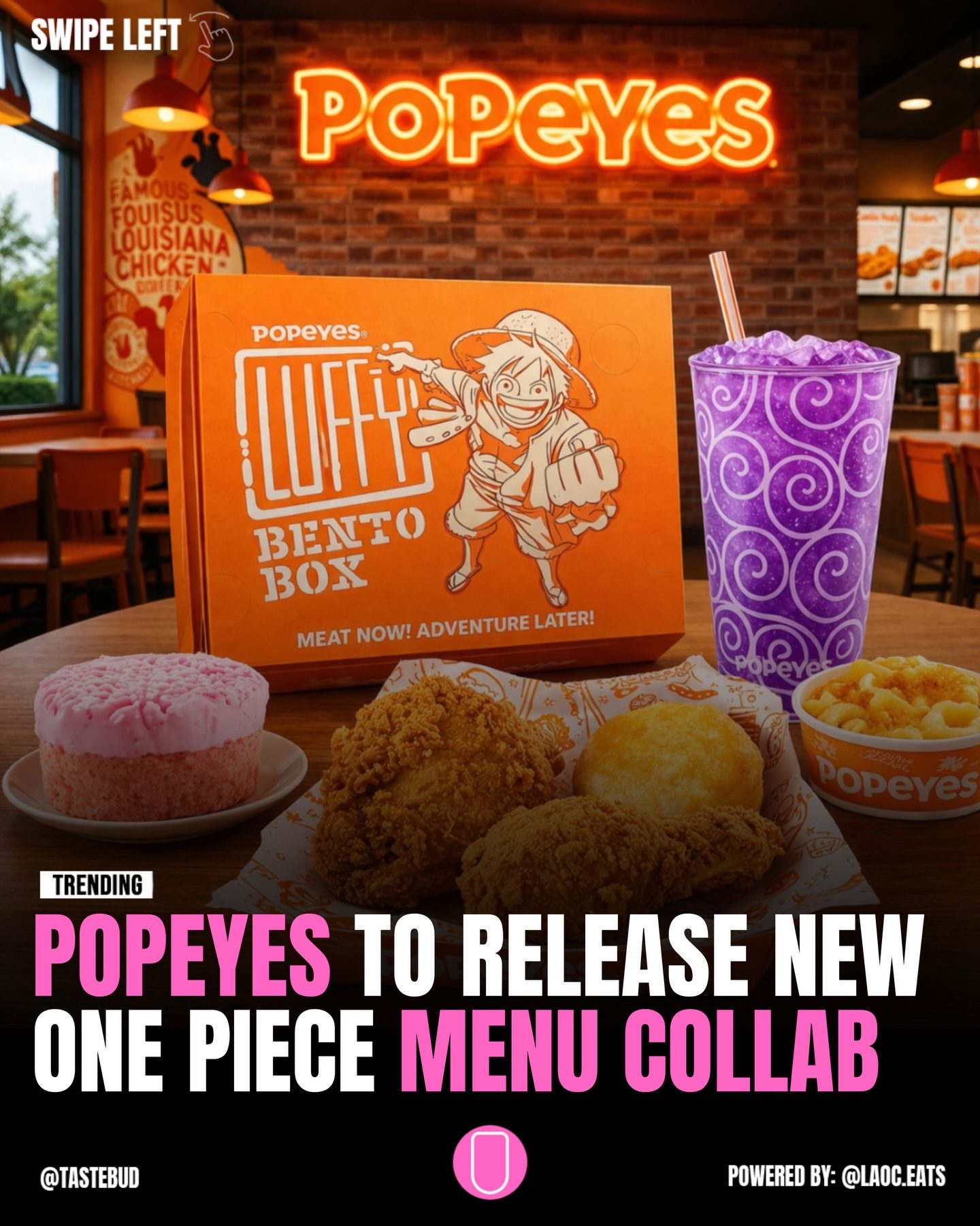 Popeyes Unveils One Piece Luffy Bento Box