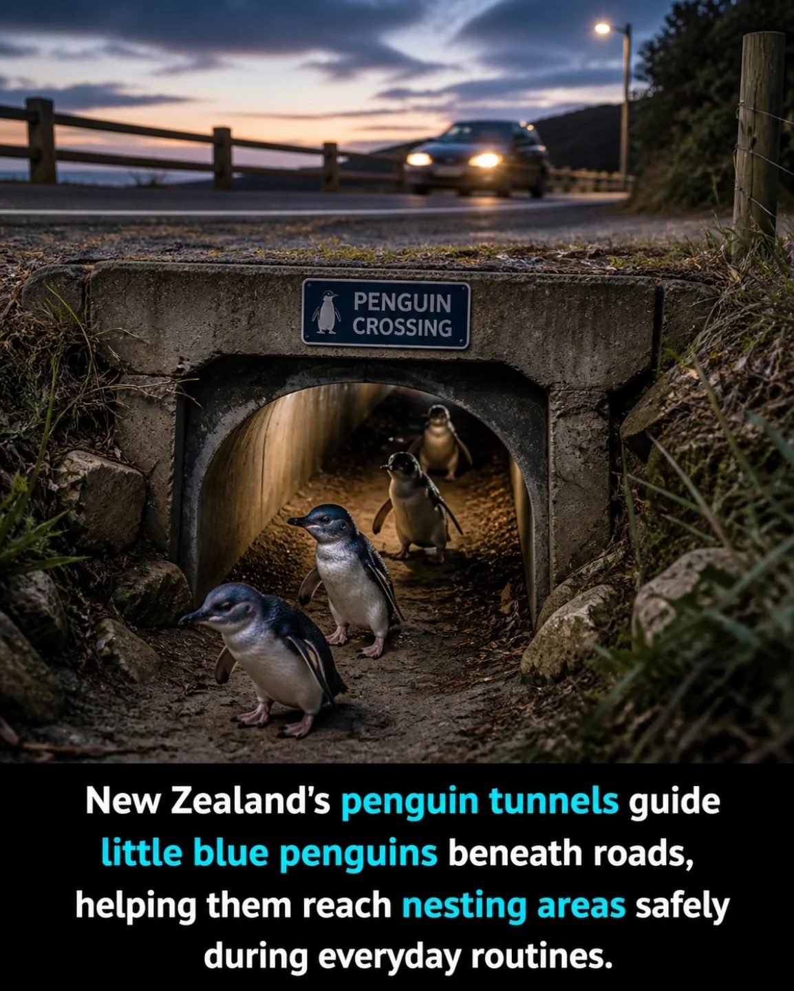 New Zealand's Penguin Crossings: Protecting Little Blues