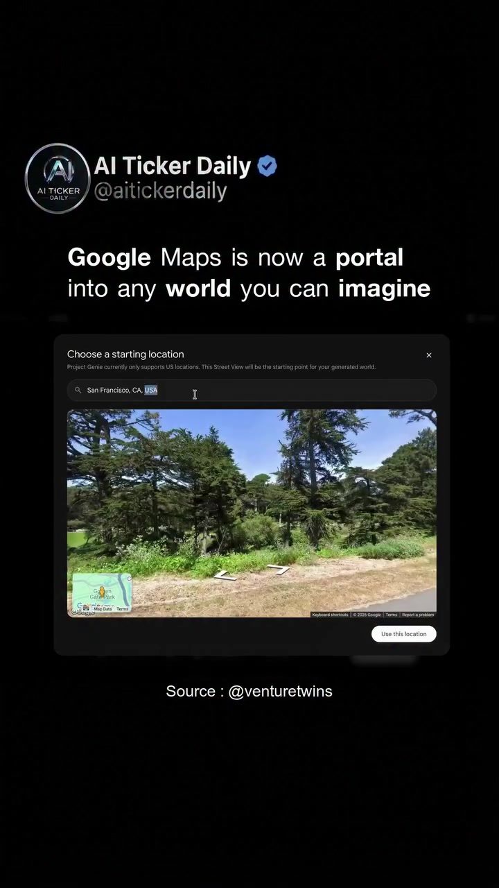 Google Maps AI: Create Custom Worlds from Real Addresses