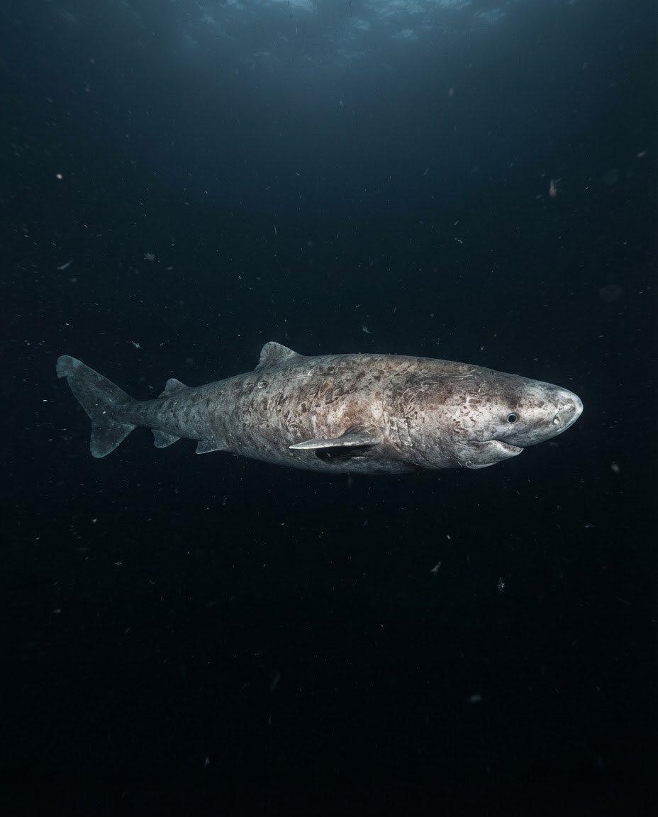 Underwater Shark Encounter: Dark Blue Water