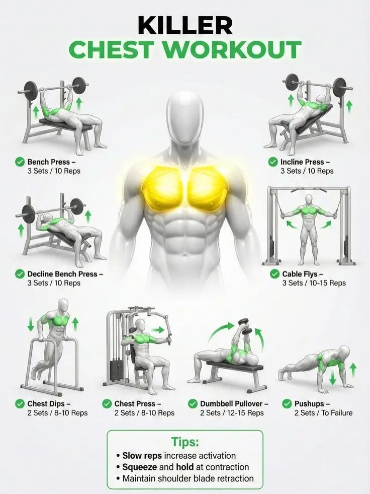 Ultimate Chest, Back, & Triceps Workouts for Maximum Muscle Growth