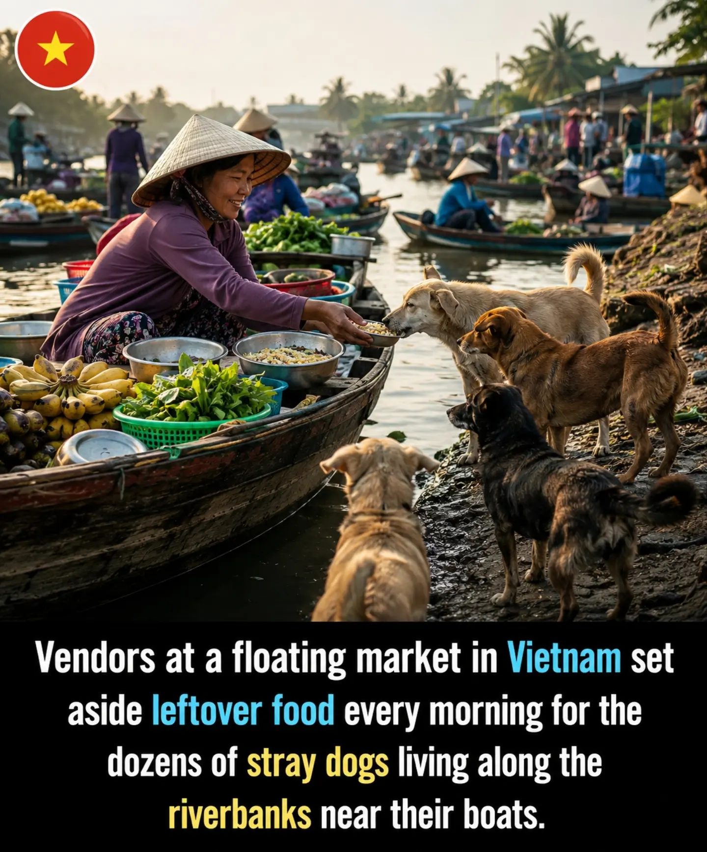 Floating Markets in Vietnam: Unique Commerce and Animal Bonding
