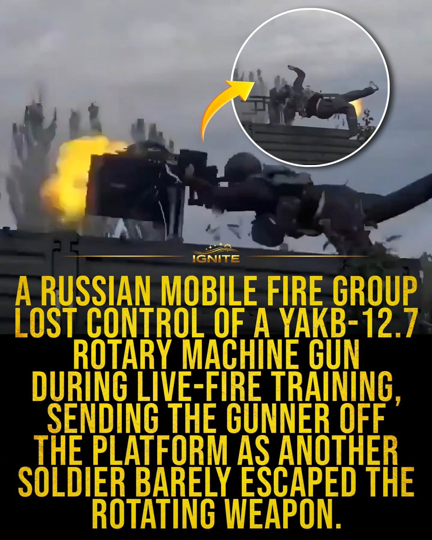 Russian Military Training Accident: Gunner Ejected from Tank