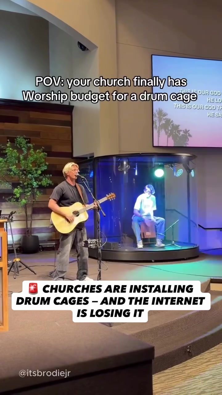 Churches Install Drum Cages for Better Worship Experience