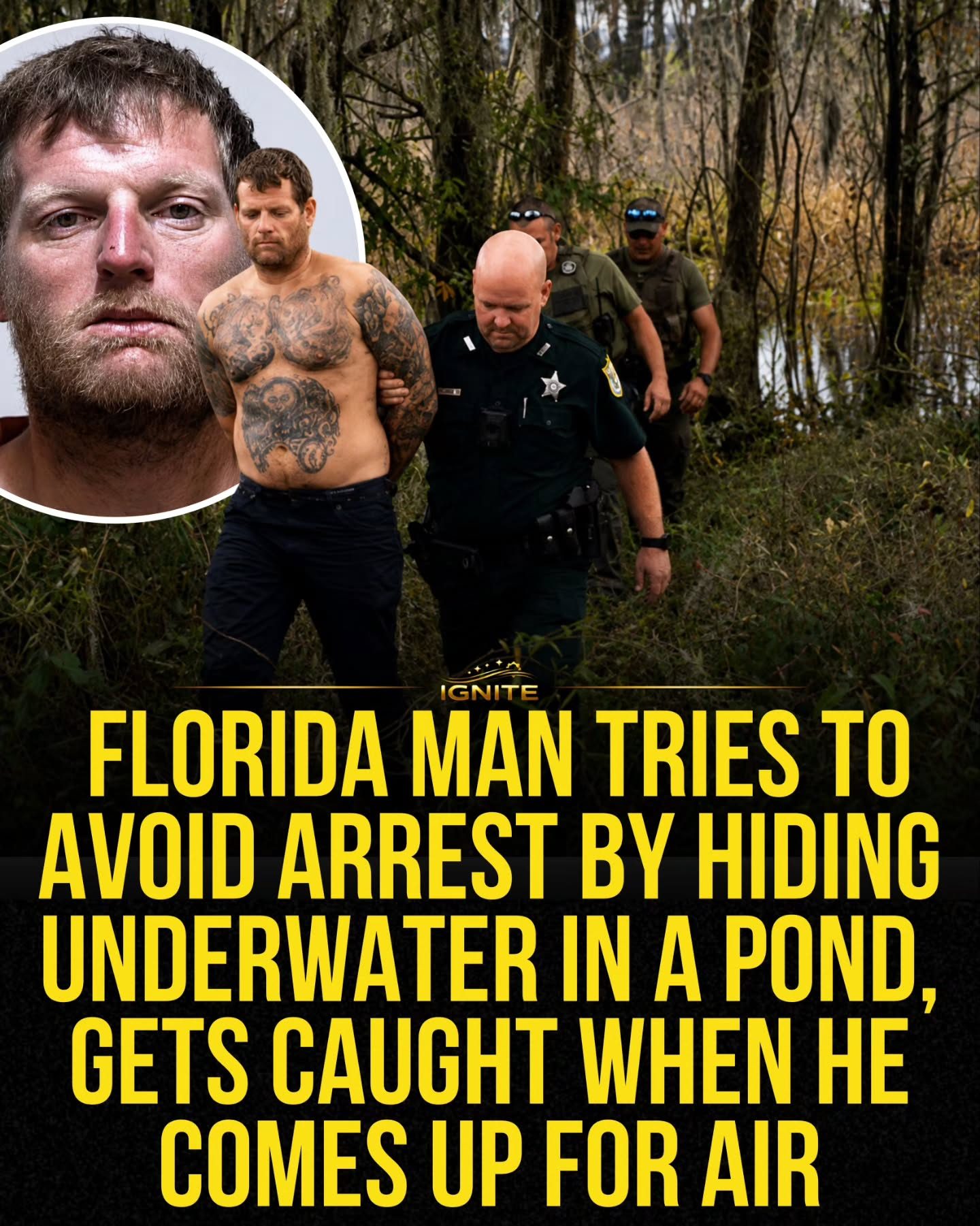Florida Man's Unusual Attempt to Evade Arrest Underwater