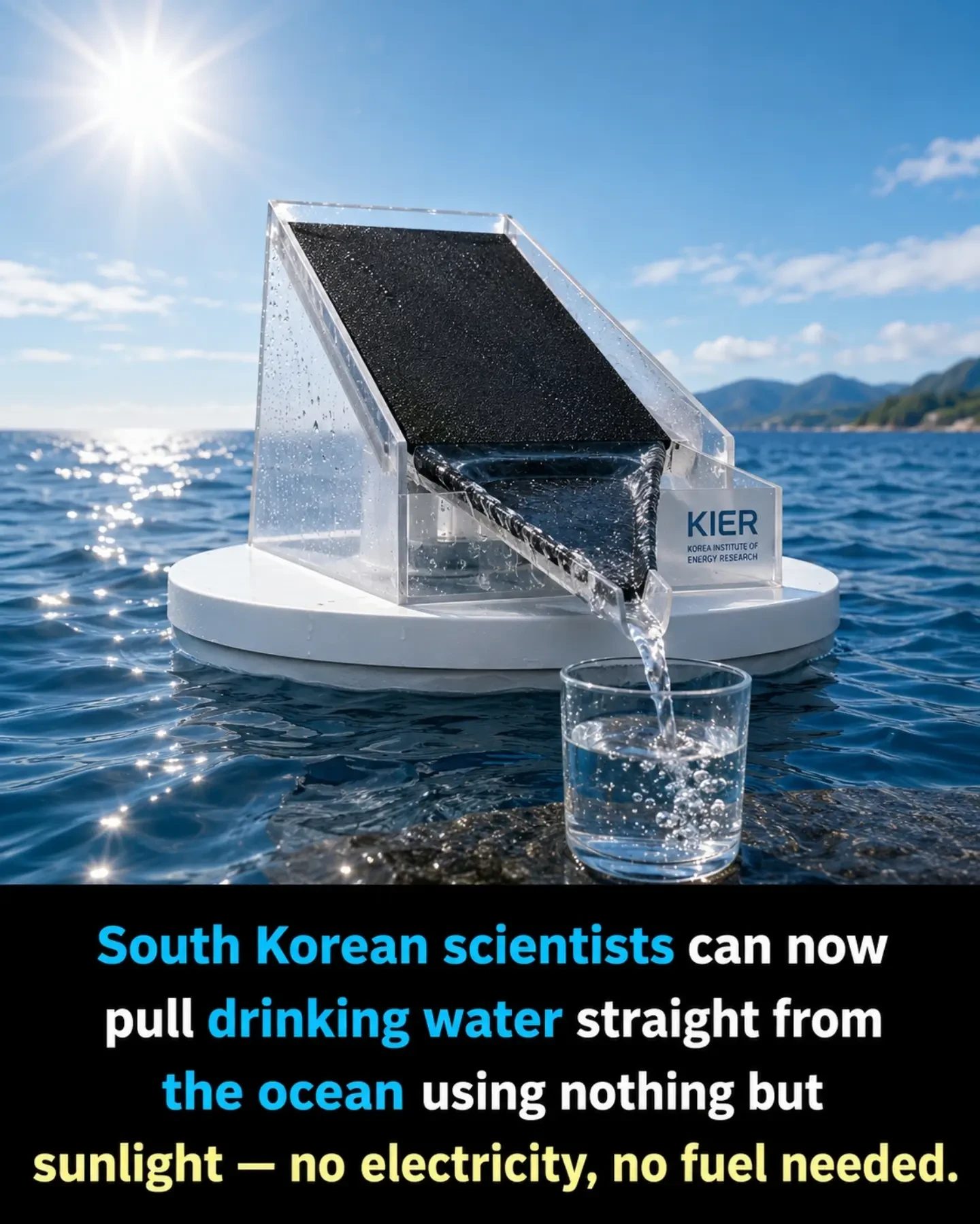 South Korean Scientists Purify Ocean Water with Sunlight