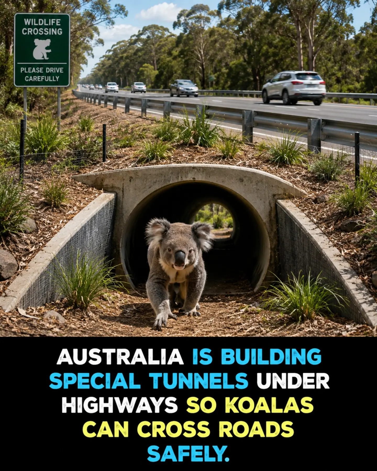 Australia's Efforts to Protect Koalas with Wildlife Tunnels