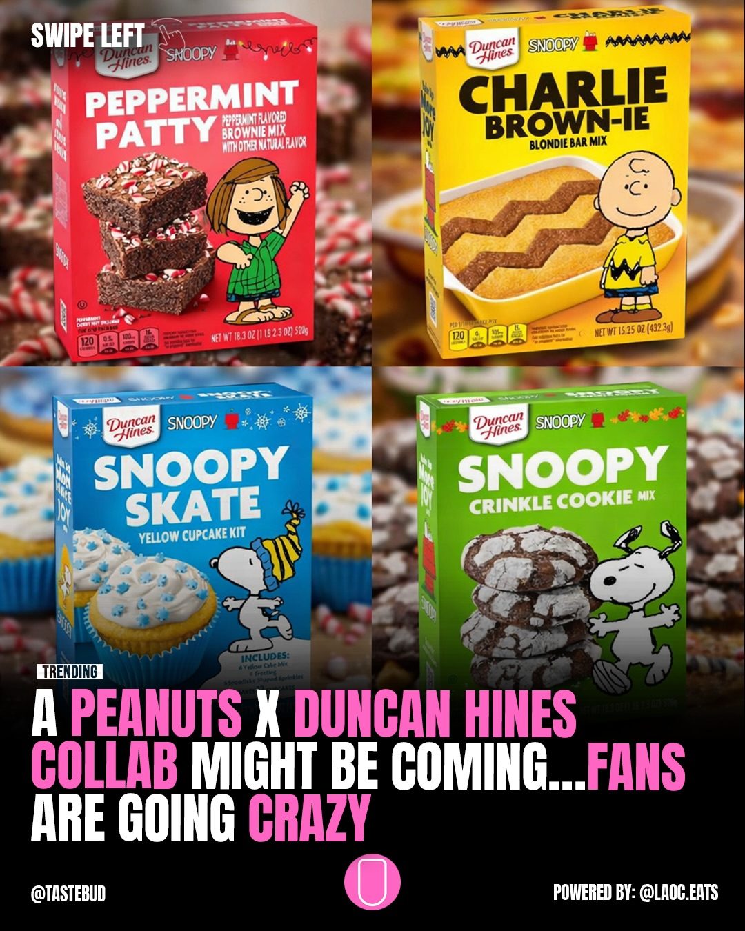New Peanuts x Duncan Hines Baking Mixes
