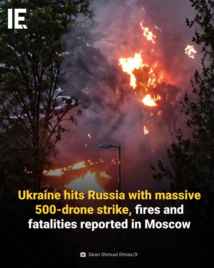 Ukraine Launches Large-Scale Drone Attack on Moscow
