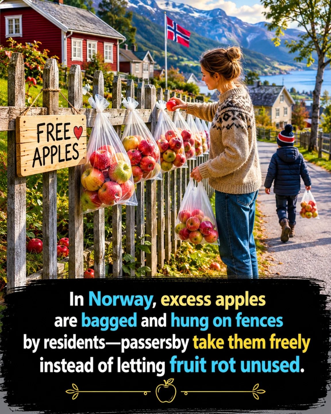Norway's Community Apple Sharing: A Sustainable Tradition
