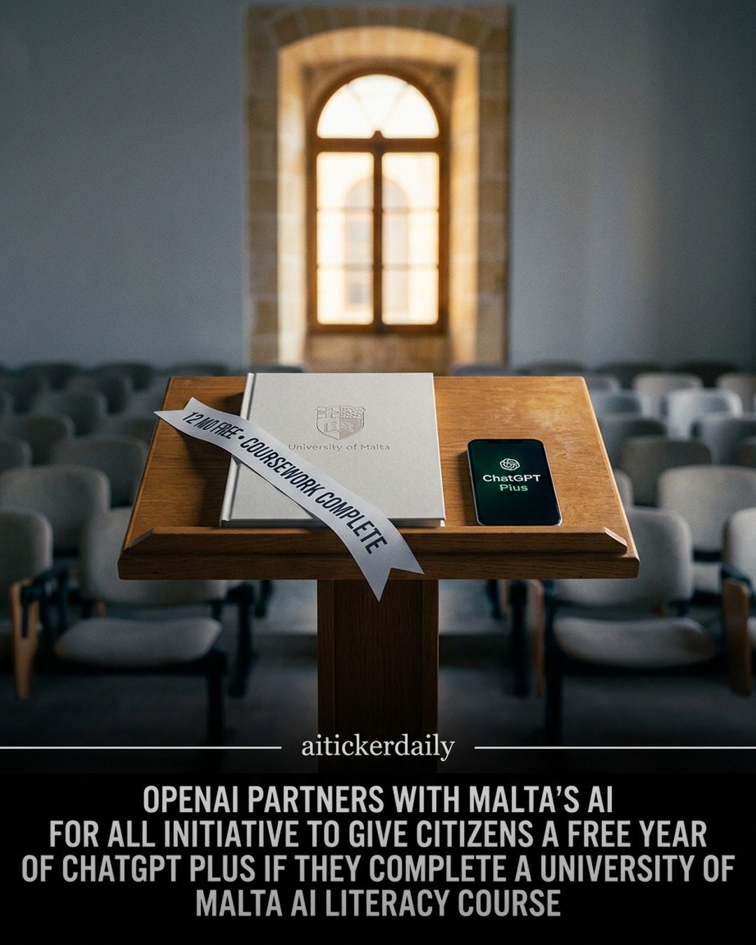 Malta Offers Free ChatGPT Plus to Residents Completing AI Course