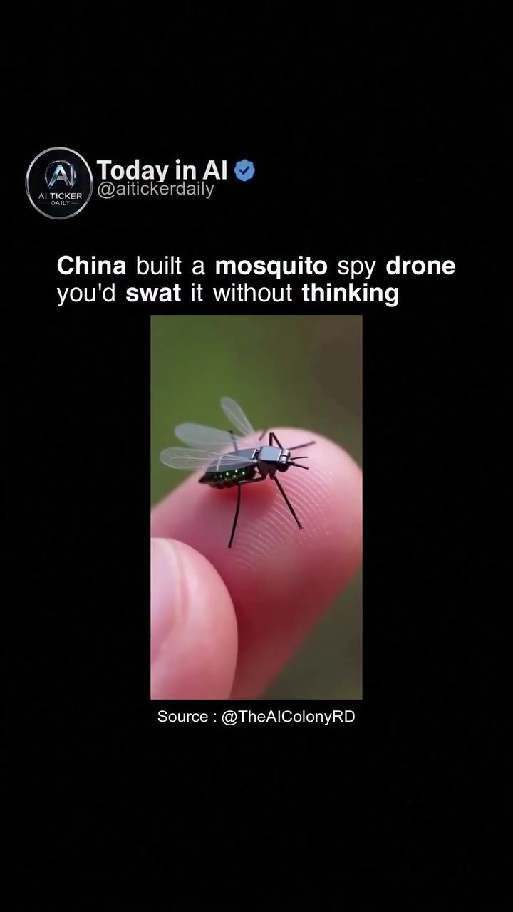 China's Tiny Mosquito Spy Drone: Unseen Surveillance