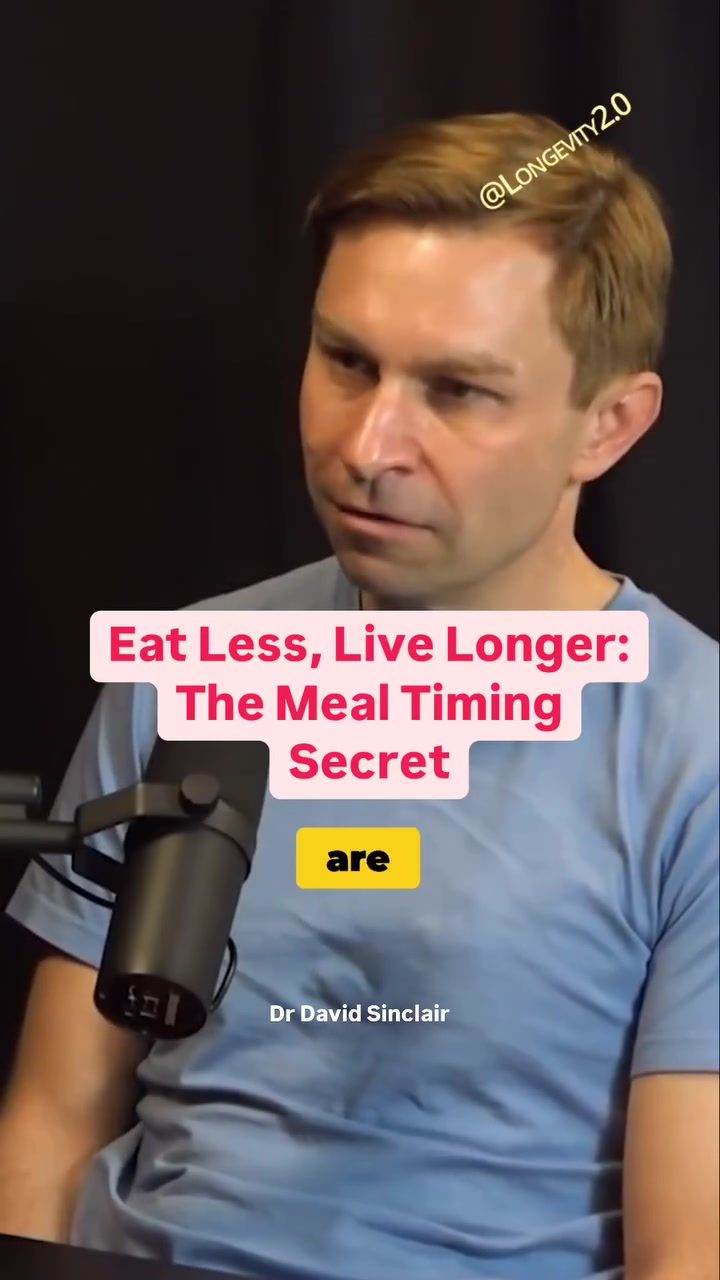 Dr. Sinclair's Meal Timing Advice for Longer Life