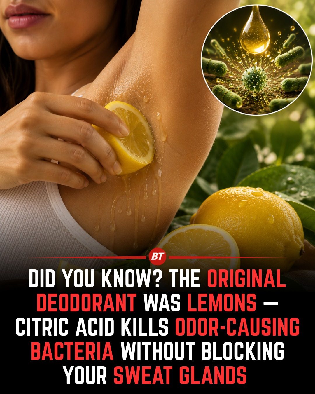 Lemons as Natural Deodorant: Citric Acid Benefits