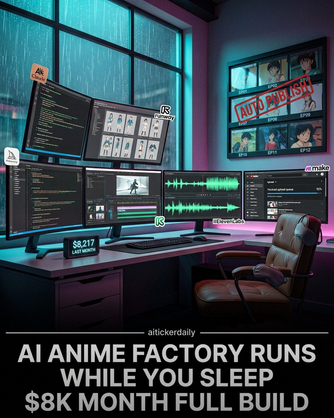 Automate Anime Creation: Earn While You Sleep with AI Tools