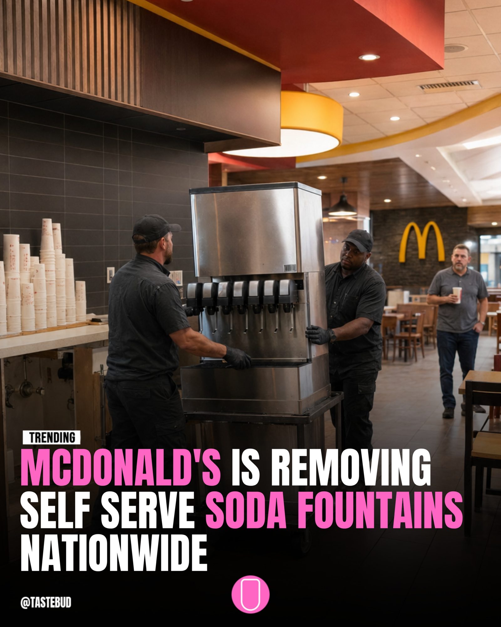 McDonald's Ditching Self-Serve Sodas for Employee-Served Drinks