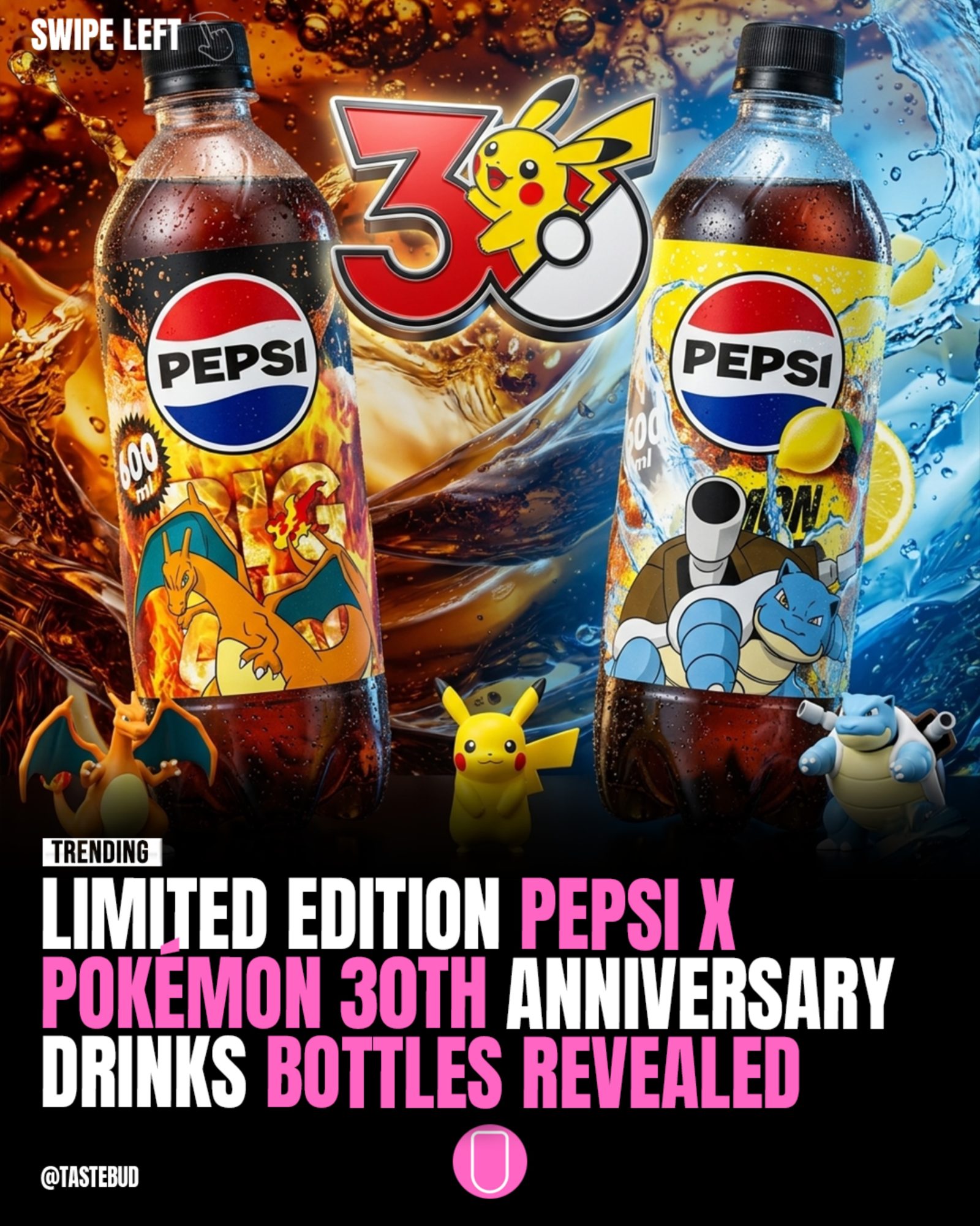 Pepsi x Pokemon 30th Anniversary Drinks: Japan's Limited Edition