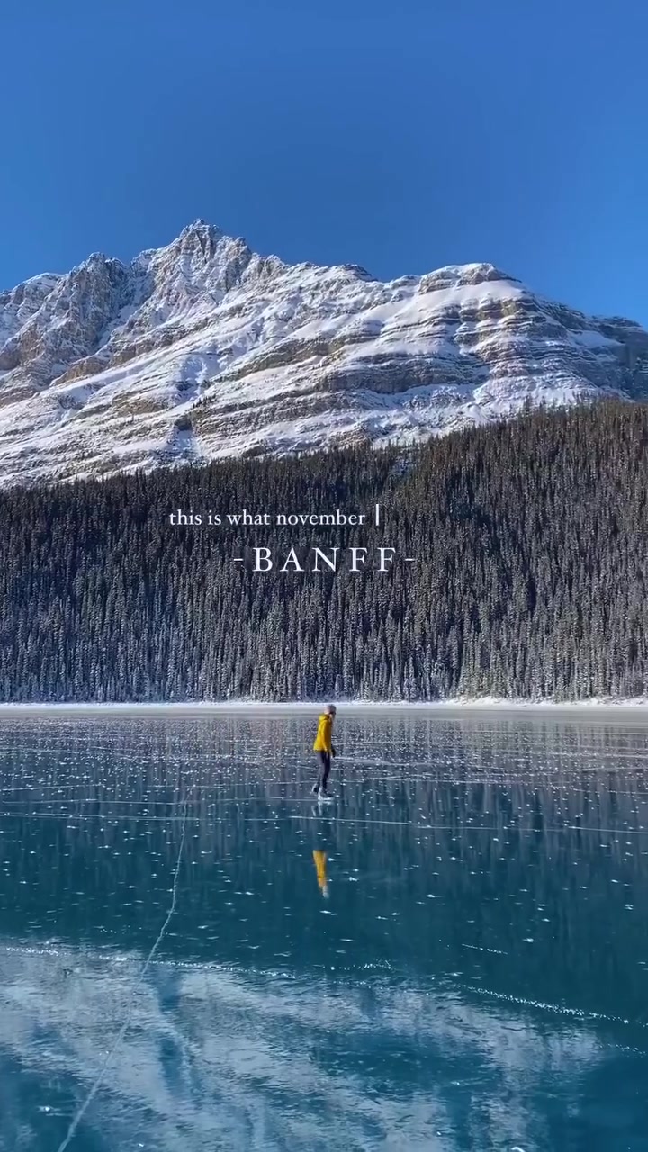 Ice Skating on Lake Louise in Banff
