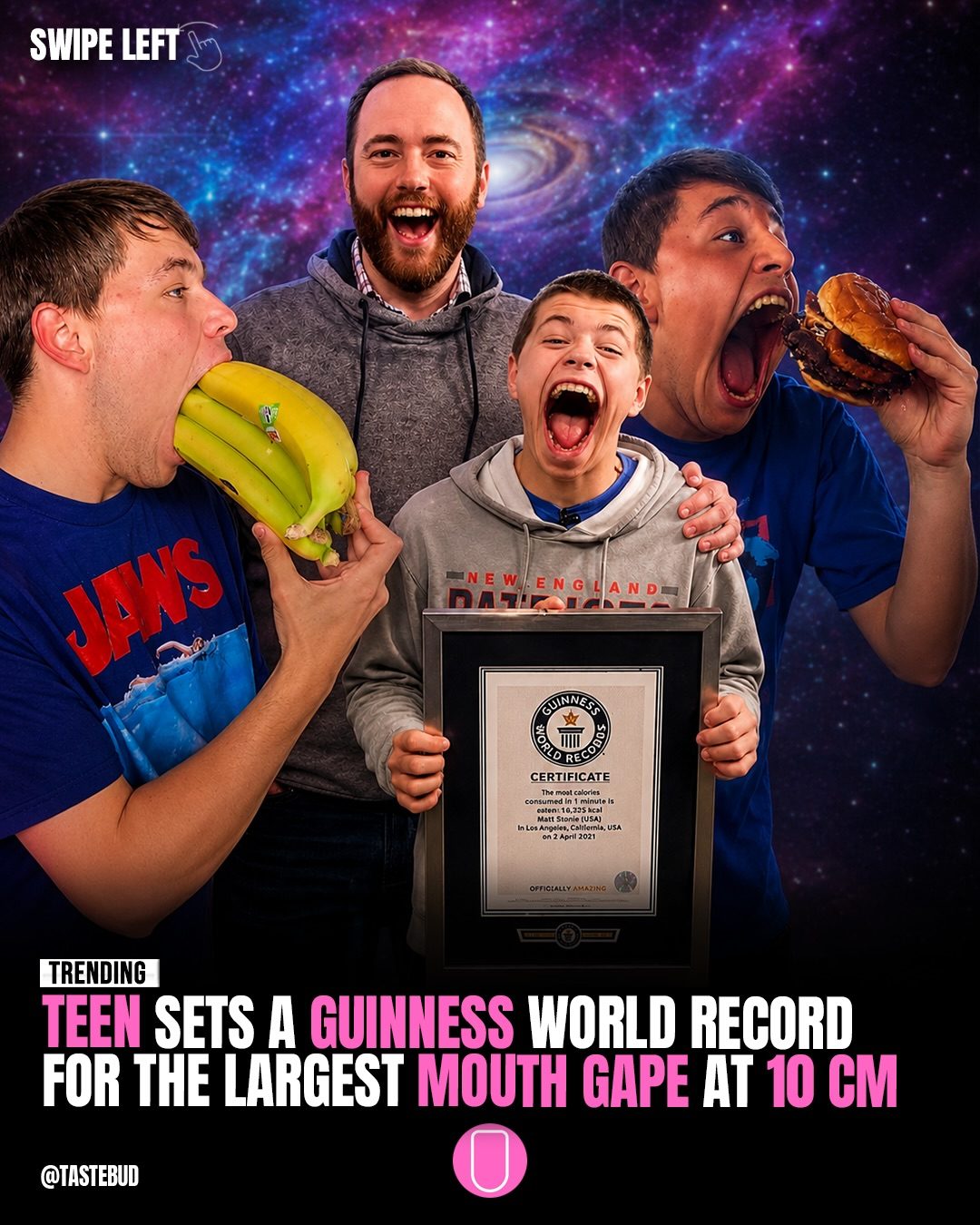 Teenager Sets Guinness Record with 10cm Mouth Gape