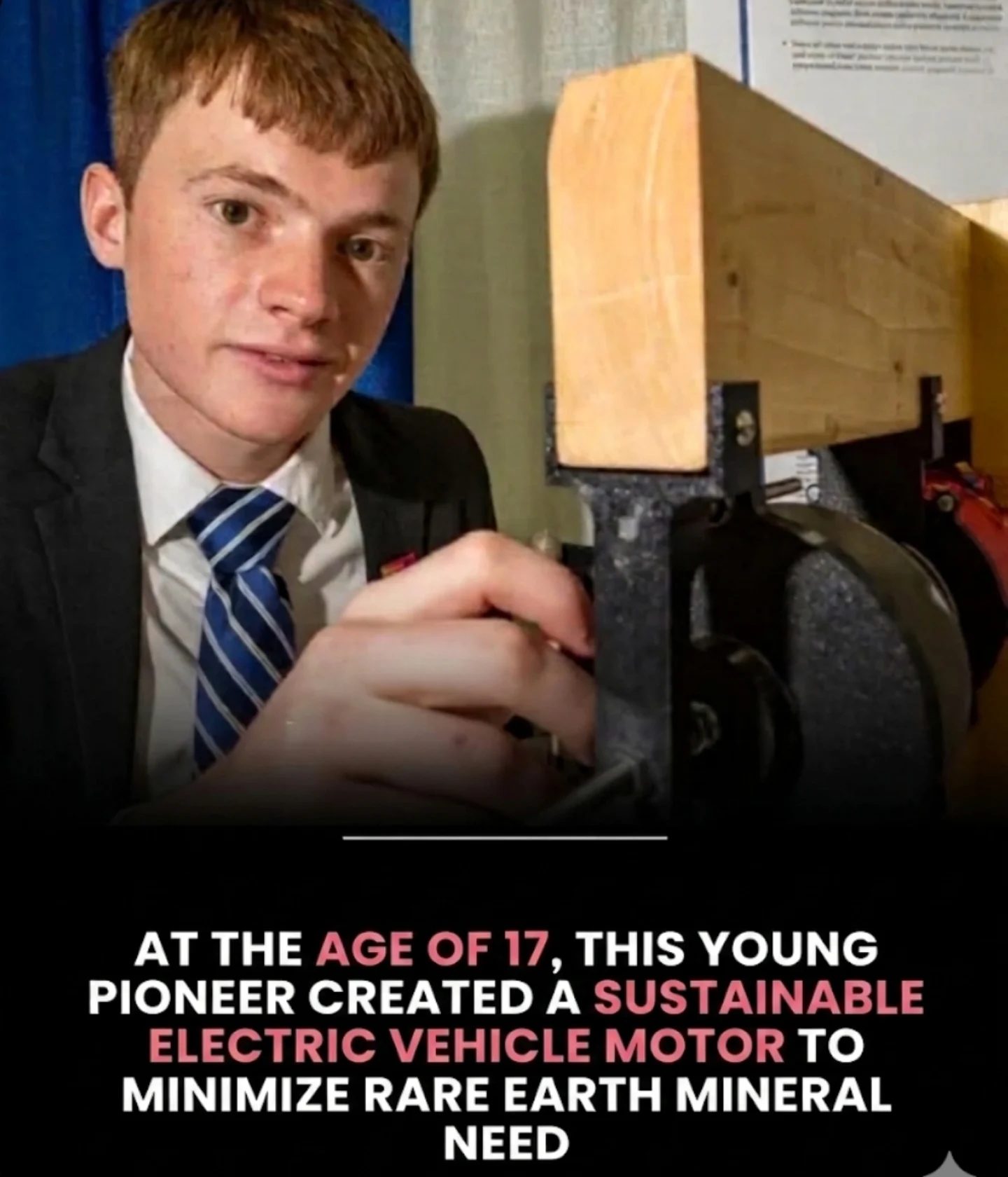 17-Year-Old Invents Rare-Earth-Free Electric Motor