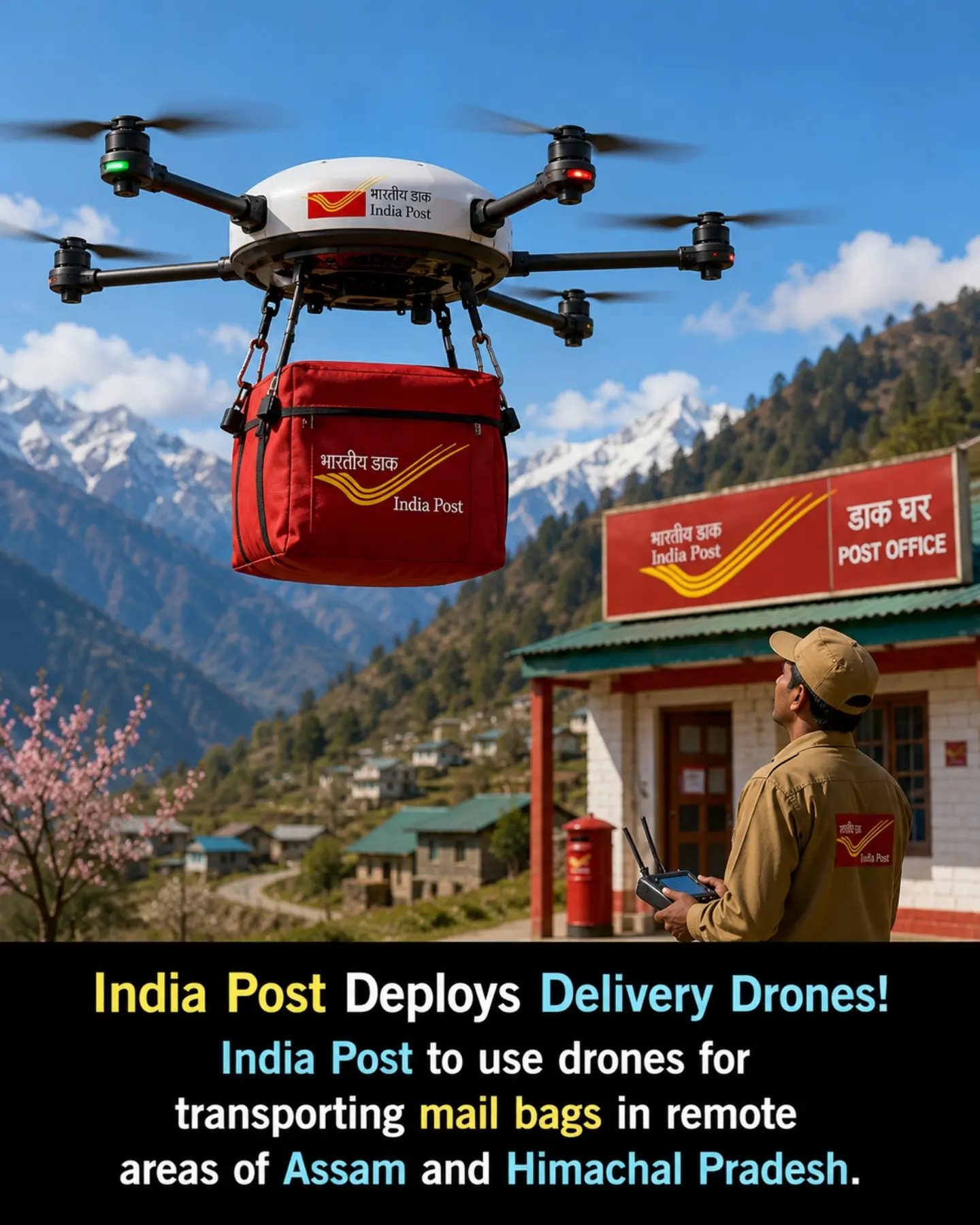 India Post's Drone Delivery: Revolutionizing Remote Mail Service