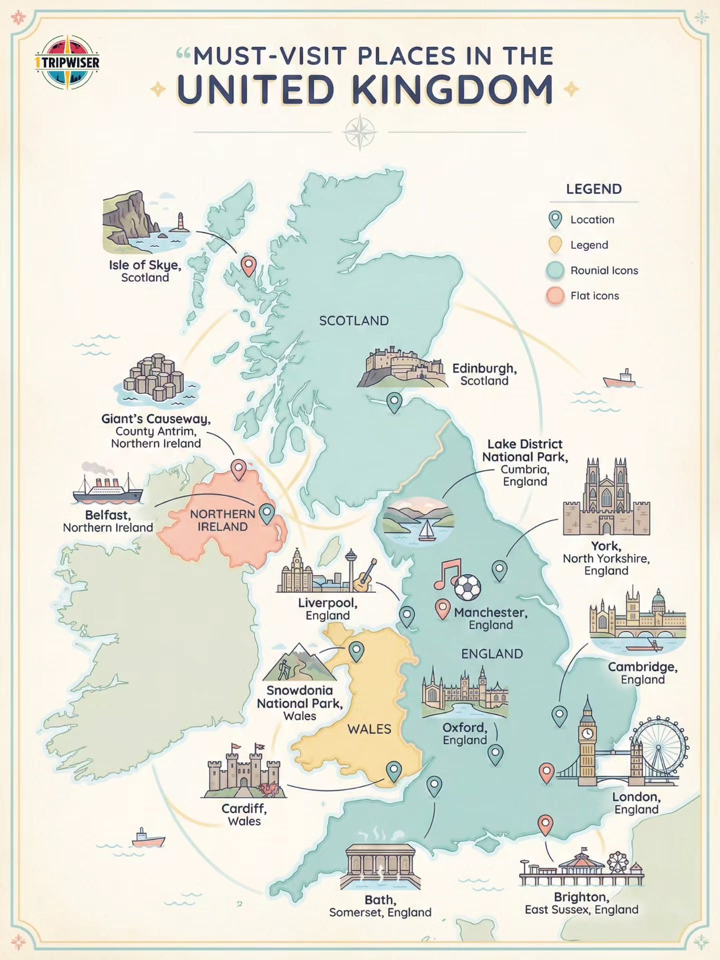 Explore Top UK Travel Spots: Map Guide to Must-Visit Destinations