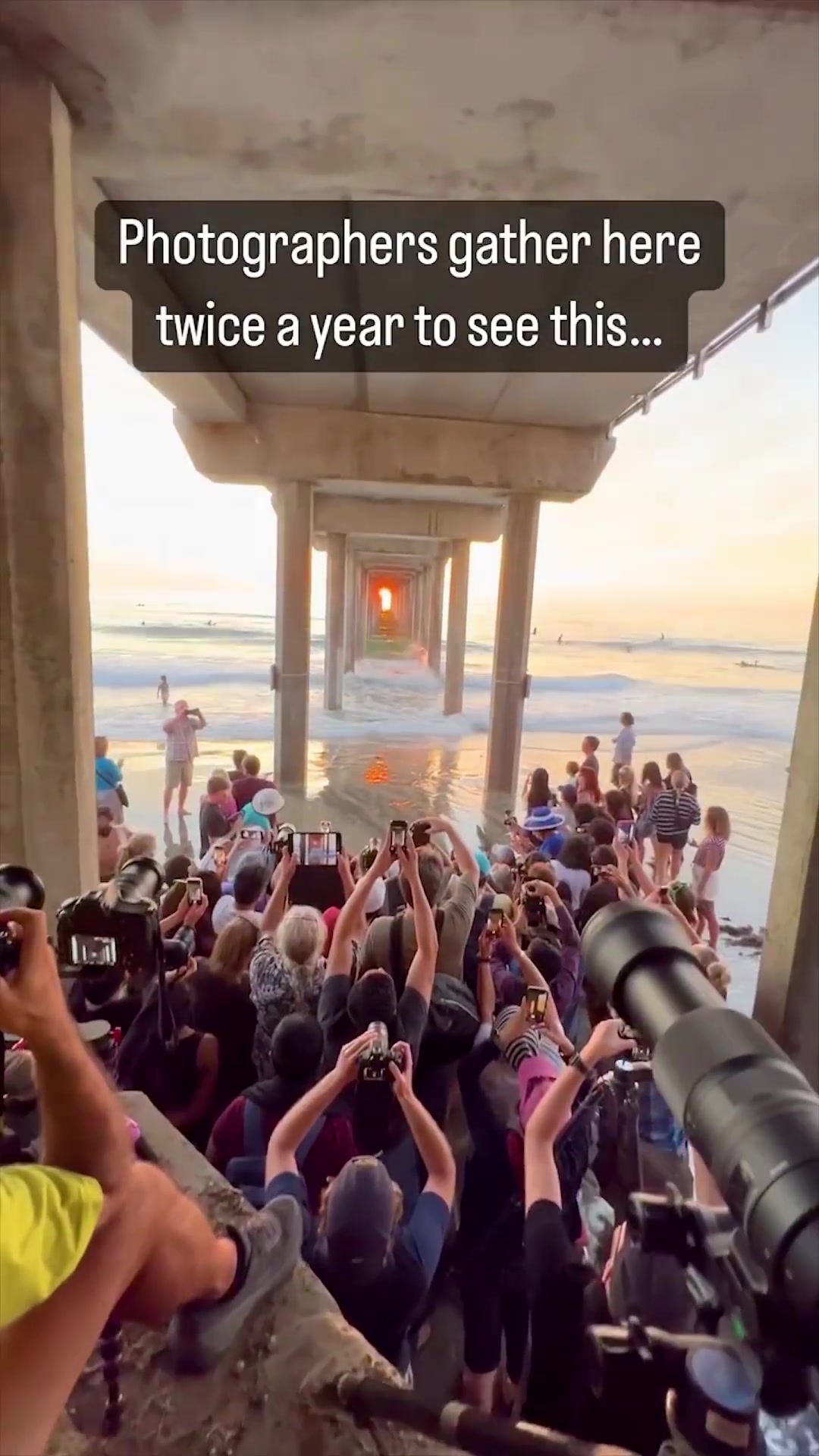 Sunset Photography Event: Pier Sunset Framed by Pillars