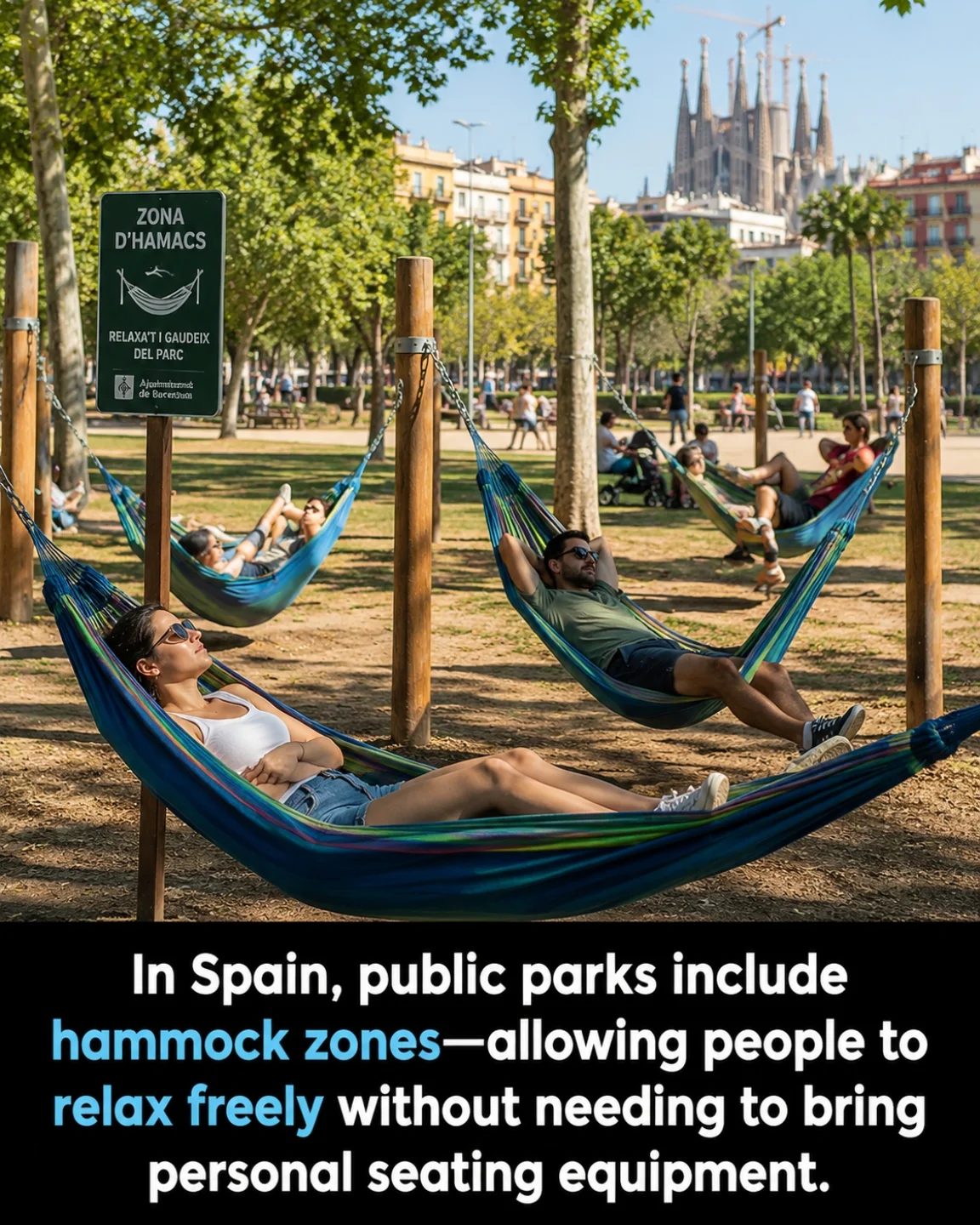 Discover Public Hammock Zones in Barcelona's Parks