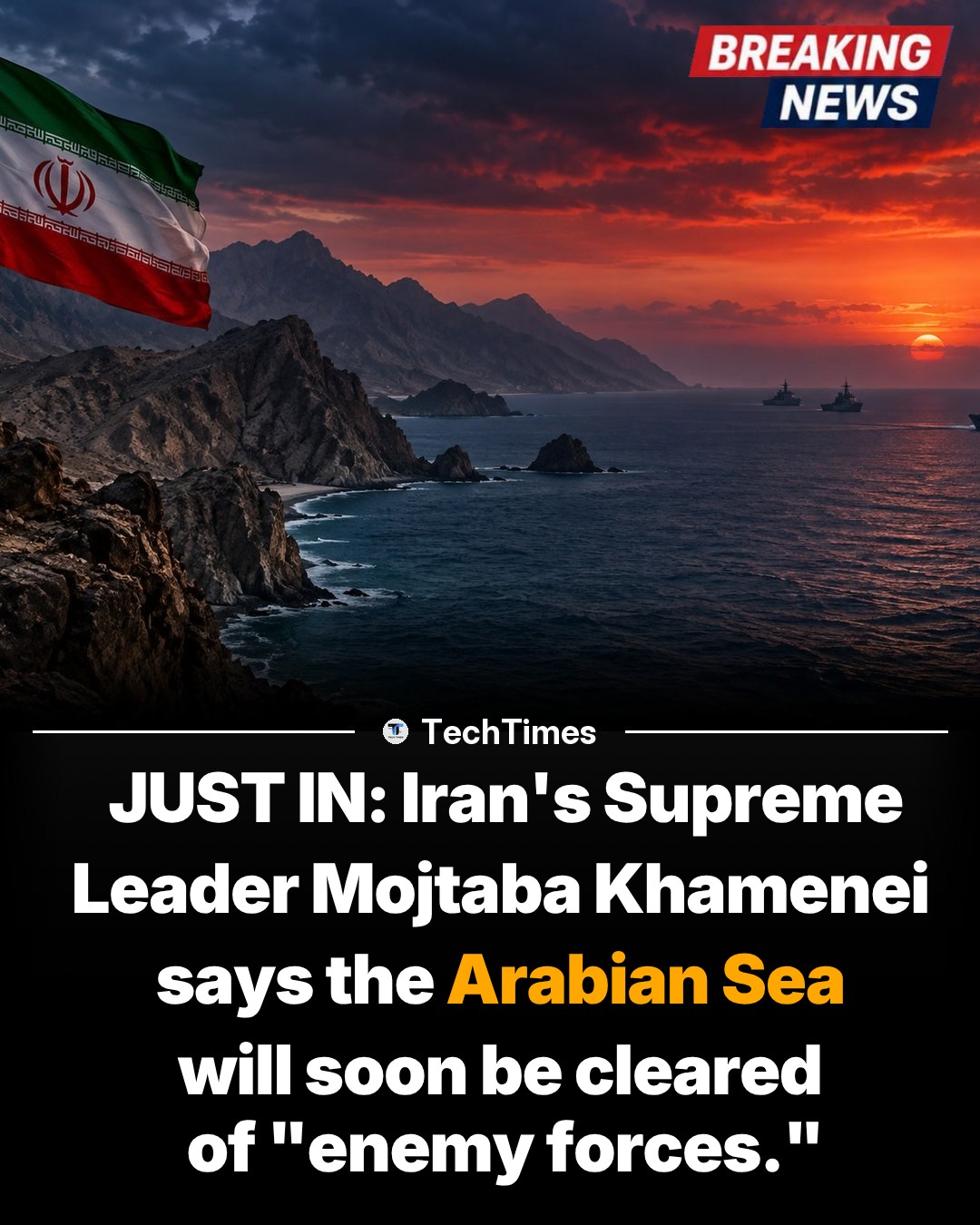 Iran's Supreme Leader Threatens Arabian Sea Forces