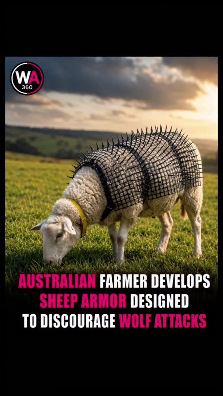 Innovative Sheep Armor Protects Livestock from Wolf Attacks.