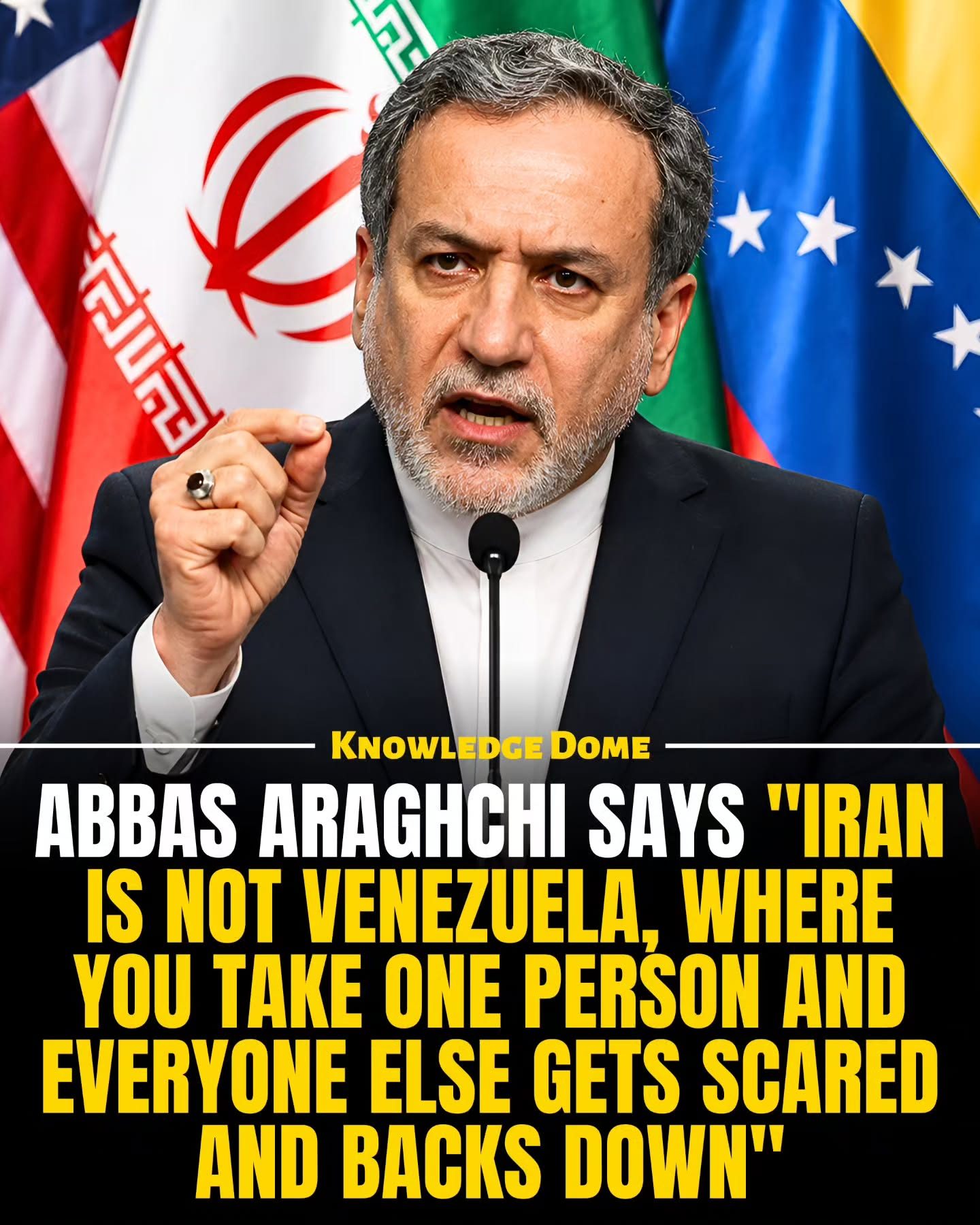 Iran-Venezuela Tension: Araghchi's Statement Sparks Diplomatic Row