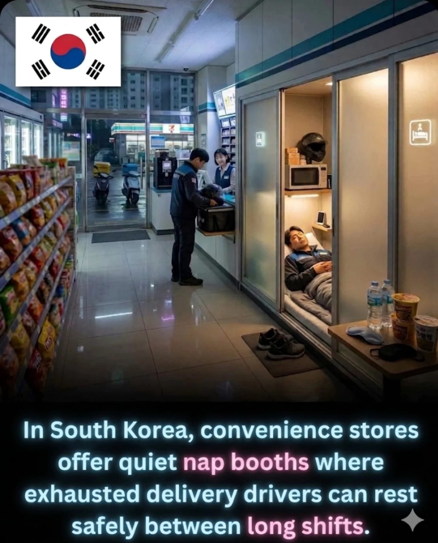 South Korea's Rest Revolution: Nap Booths for Delivery Drivers