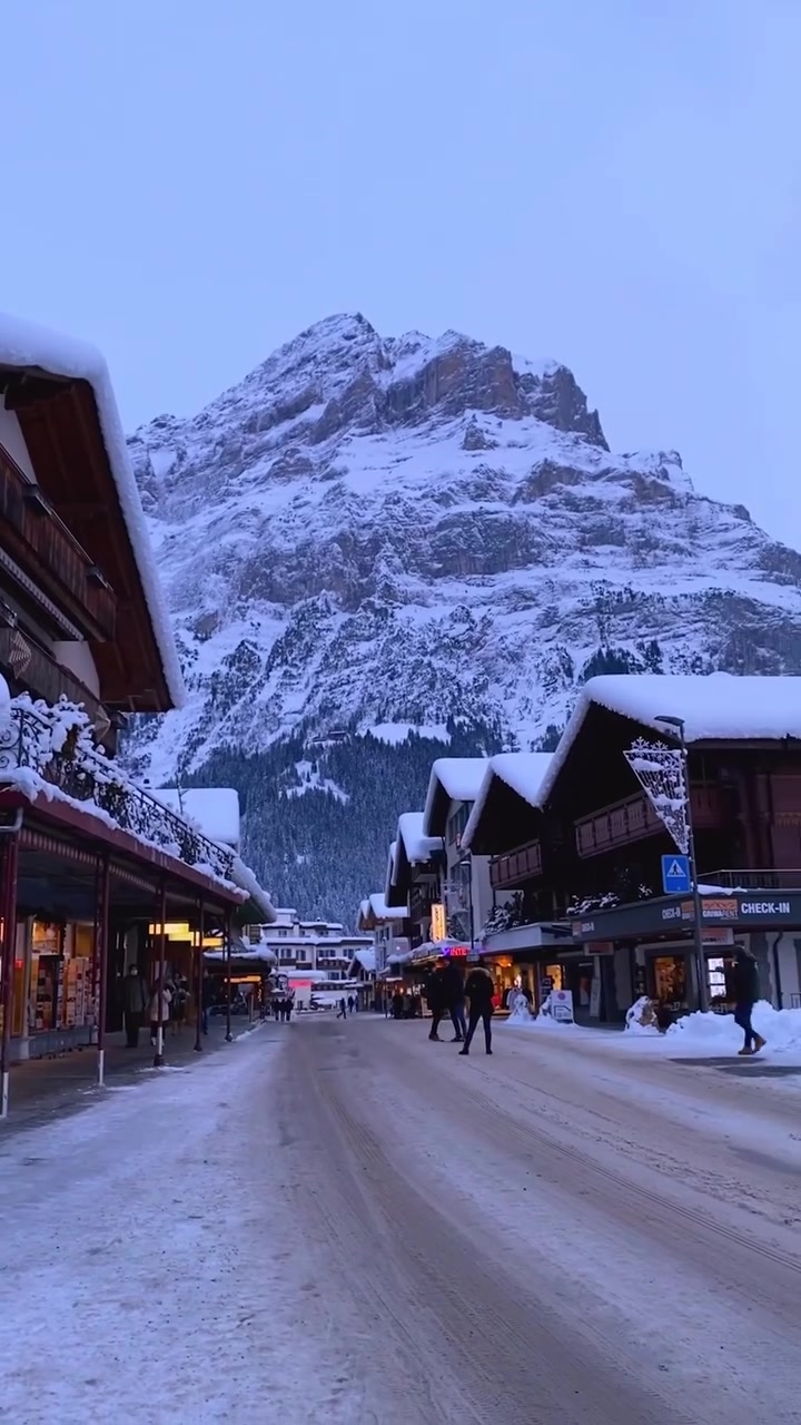 Swiss Village Winter Charm Captured by Moments of Gregory