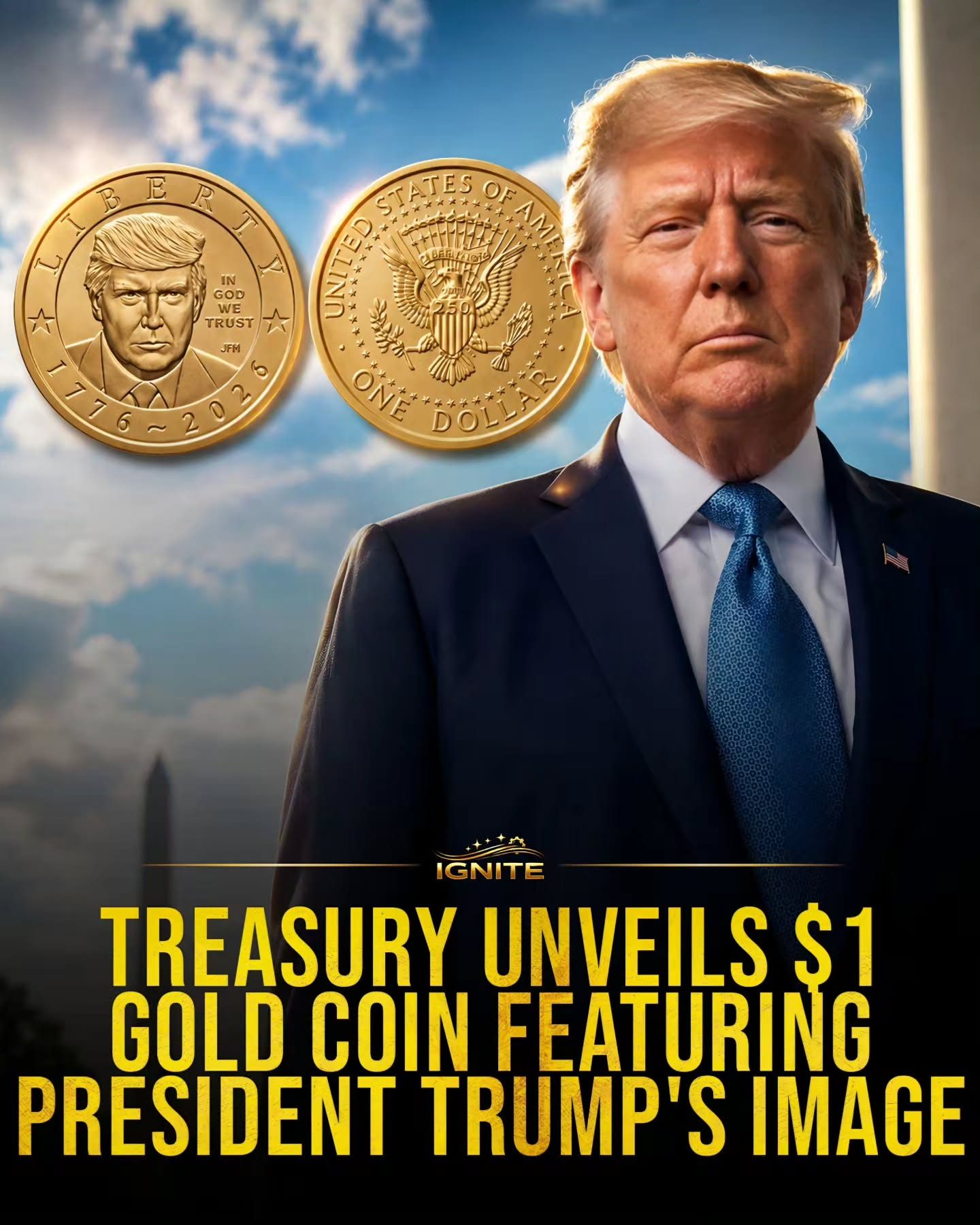 The New Trump Gold Coin Unveiled by the Treasury