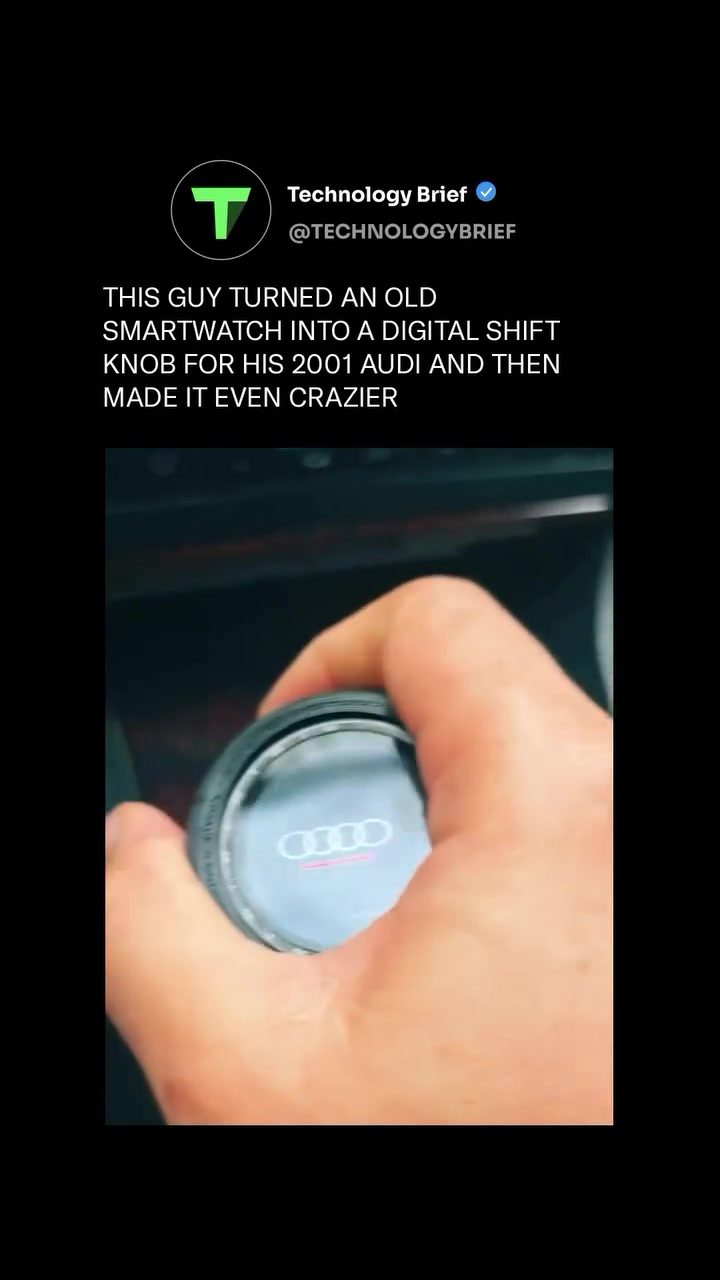 Audi Shift Knob: Smartwatch Transformation