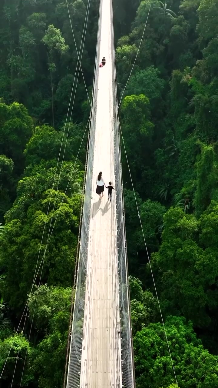 Situ Gunung Bridge: Walking the Longest Suspension Bridge