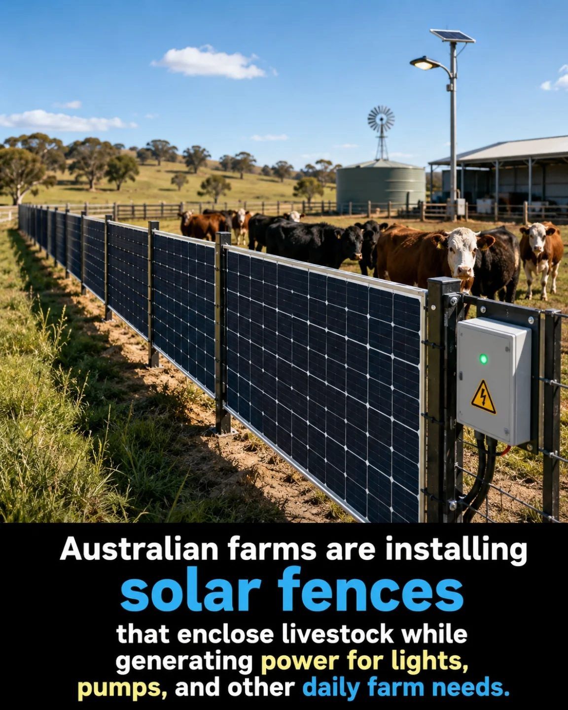 Australian Farms Harness Solar Power with Innovative Fencing