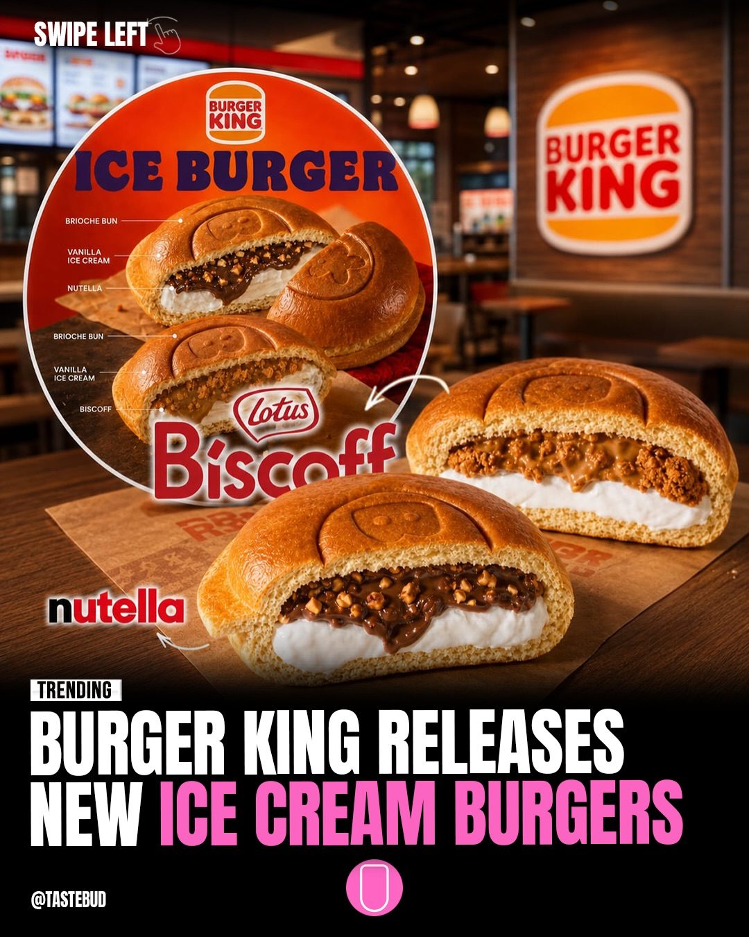 Burger King Ice Cream Burgers: New Menu Items