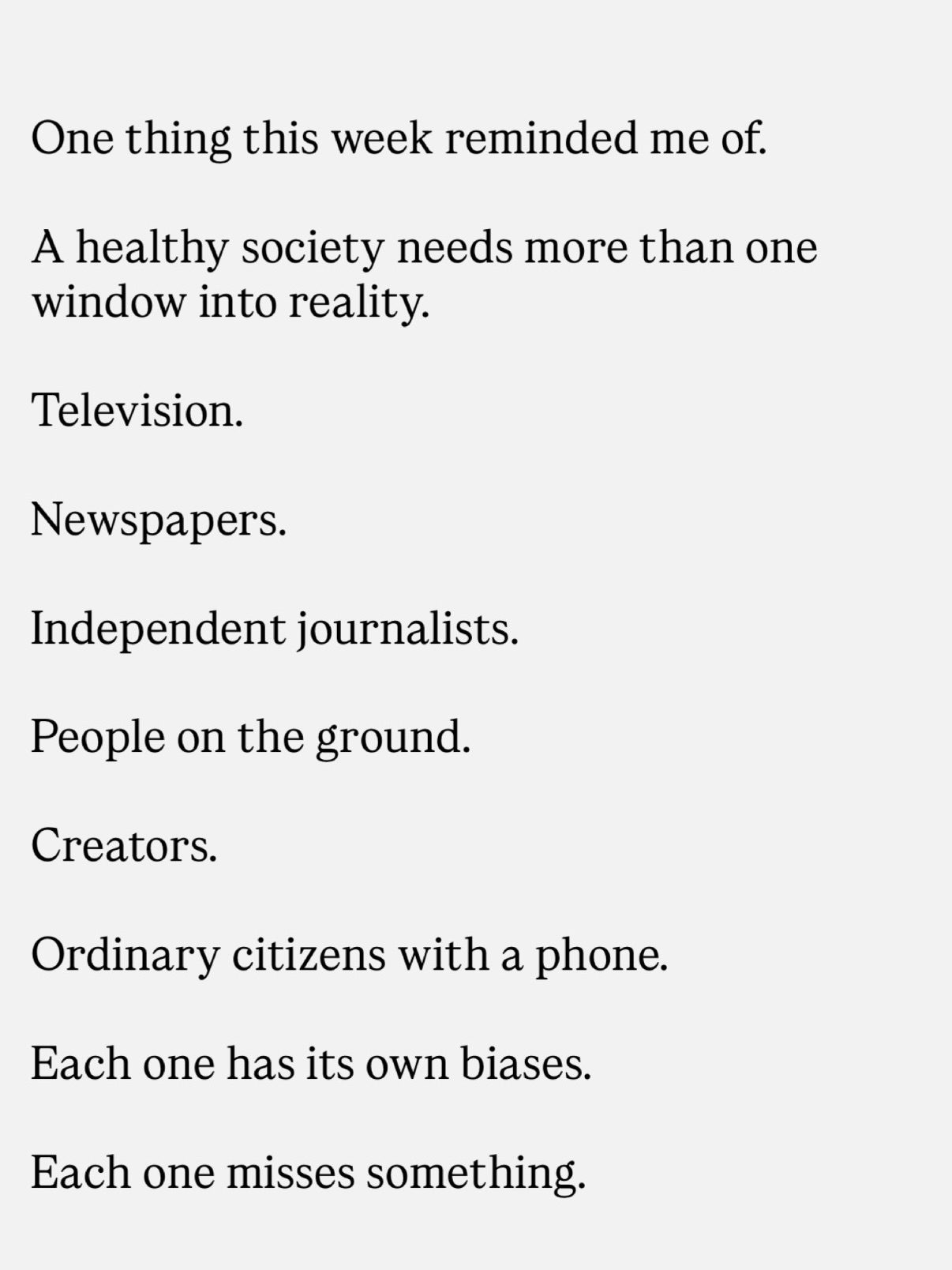 How the Internet Ensures No Single Narrative Controls Society