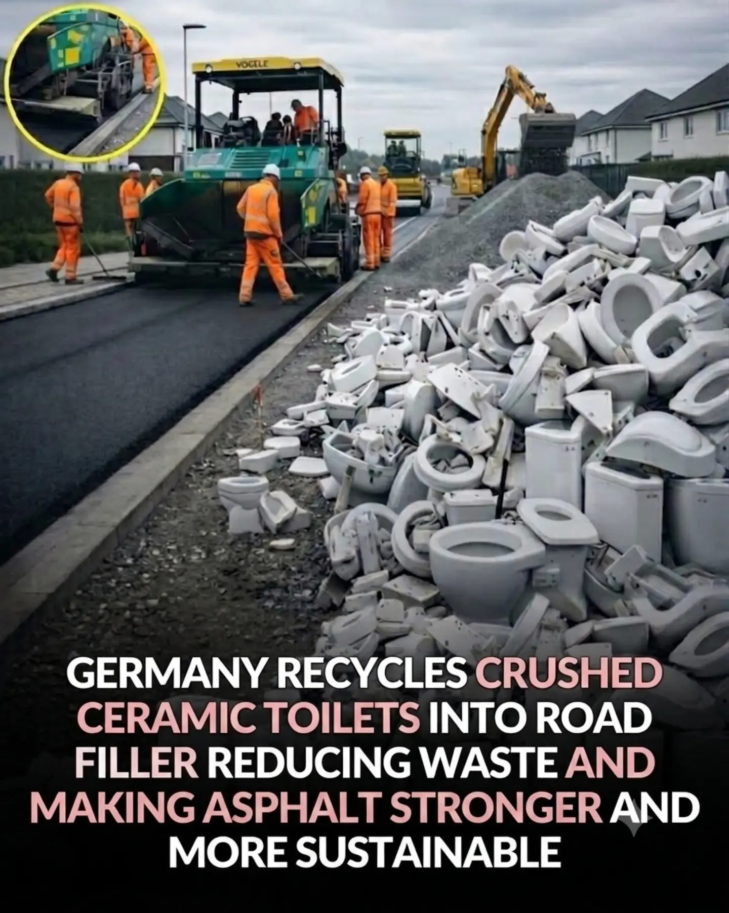 The German Initiative: Recycling Toilets for Stronger, Greener Roads