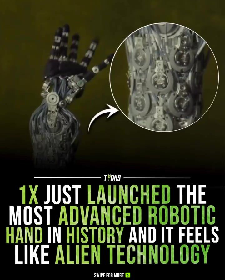 Discover the advanced features of the new robotic hand from 1X.technologies