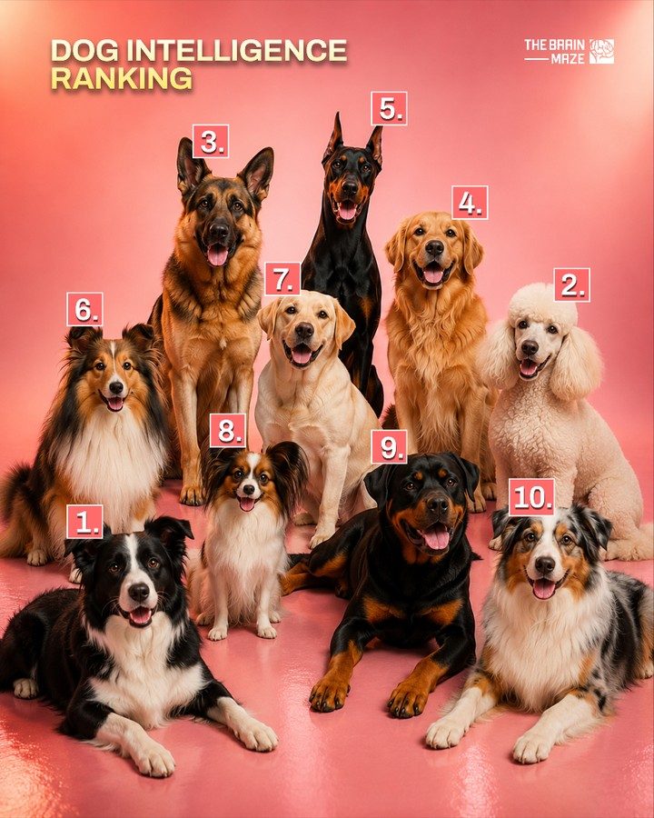 Smartest Dog Breeds Ranked by Intelligence