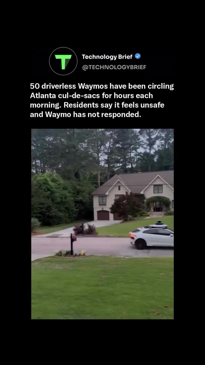 Waymo's Driverless Cars Cause Safety Concerns in Atlanta Neighbors