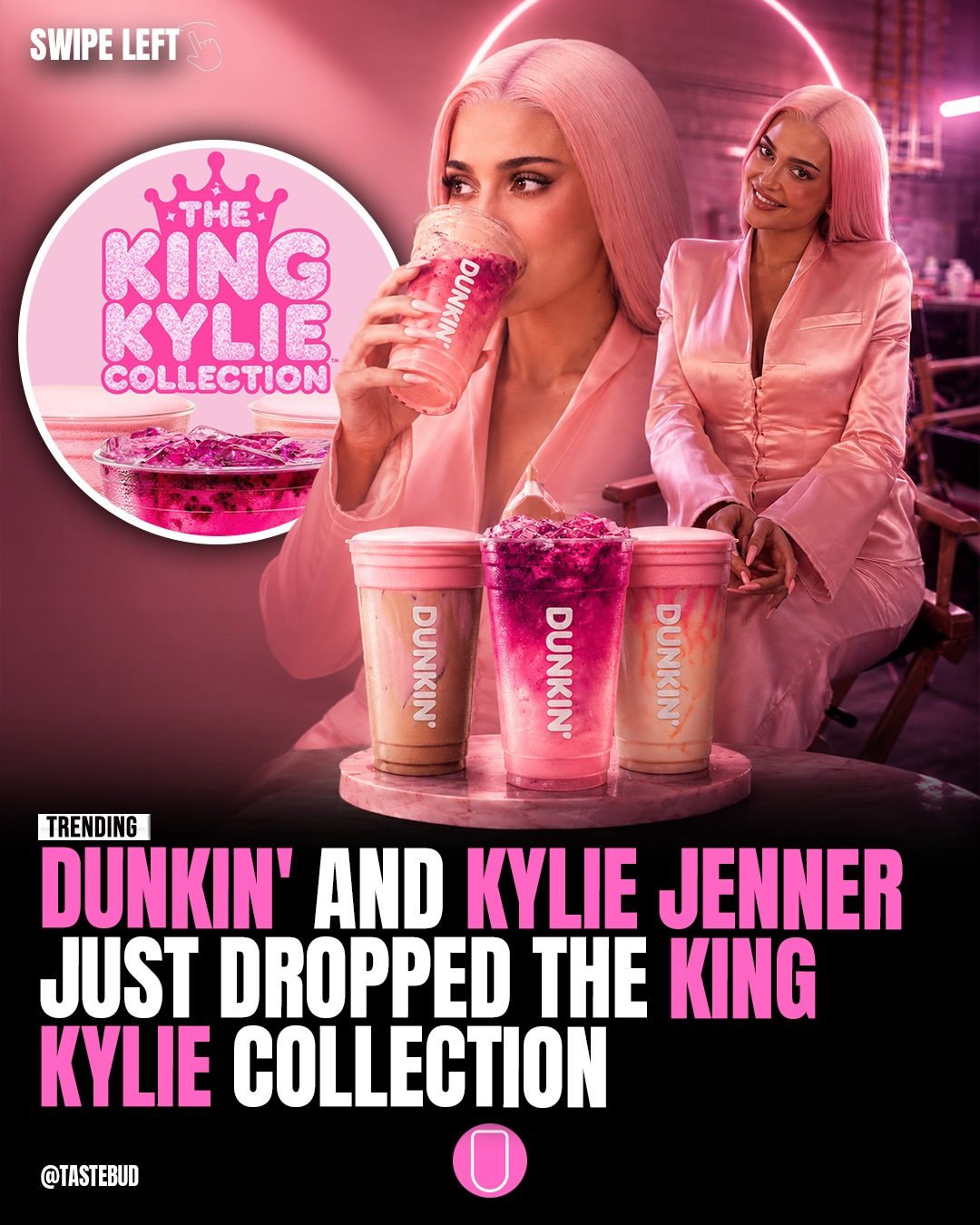 Dunkin' and Kylie Jenner's Pink Drink Collection
